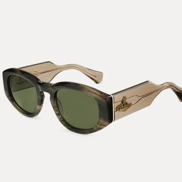 Vivienne Westwood Accessories - Vivienne Westwood Reed Oval Sunglasses Green 5094